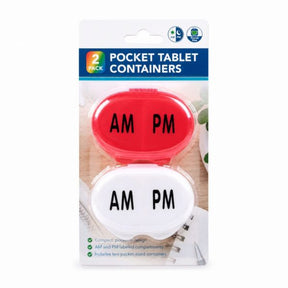 2-Pack Pocket Tablet Containers