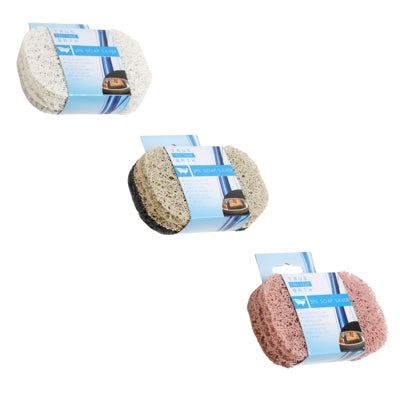 Soap Saver 3pk Pvc 3ast Solid Pink/solid White/bone/puttycharcoal Trio Peggable Sleeve4.5 X 3in