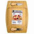 Cheese Board Serving Set with 2 Stainless Steel Cheese Knives