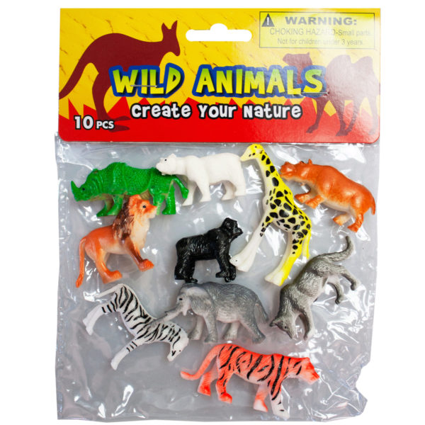 10 Piece Wild Animals