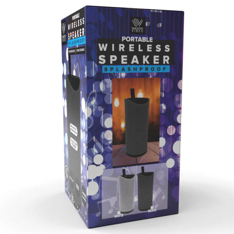 6.25" Wireless Splashproof Portable Speaker with Carrying Loop