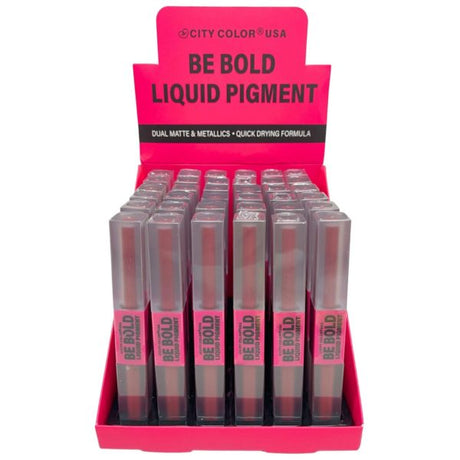 Be Bold Liquid Pigment Crimson in PDQ Display