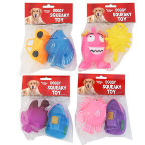 Dog Toy Vinyl With Squeaker 2pk Assorted #s21452