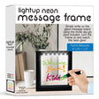 Battery-Operated LED Neon Effect Message Frame with 3 Markers