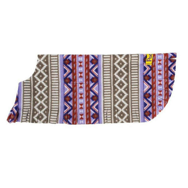 Medium Aztec Purple Dog Poncho
