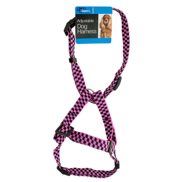 Fashion Pink Adjustable Nylon Dog Harness