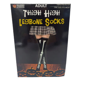 Thigh High Socks Bones Only