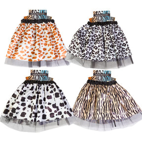 Tutu Animal Safari Print Girls Costume 4 Ast/age 4+