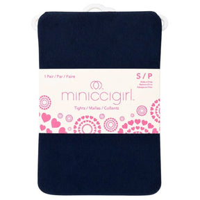 Miniccigirl Youth Footed Tights Solid Navy in Size S