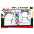 DIY Paint Your Own Santa and Reindeer Christmas Figurine Set