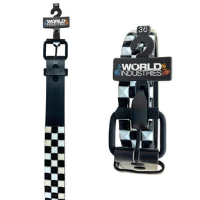 World Industries Black & White Pyramid Studded Belt in Size 36