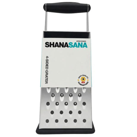 4 Sided Box Grater with Handle and Slip Resistant Base