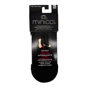 Minicci 1 Pack Black Hourglass Liner Socks Size M/L 4-10