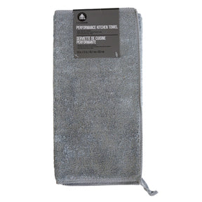 Performance Kitchen Towel Bamboo Gray 18 X 12 Peggable