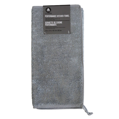 Performance Kitchen Towel Bamboo Gray 18 X 12 Peggable