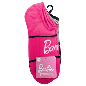 5 Pack Barbie No Show Striped Ladies Socks