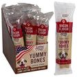 Dog Treats Yummy Bones Grain-free 2.8 Oz Bacon Counter Display Made In Usa