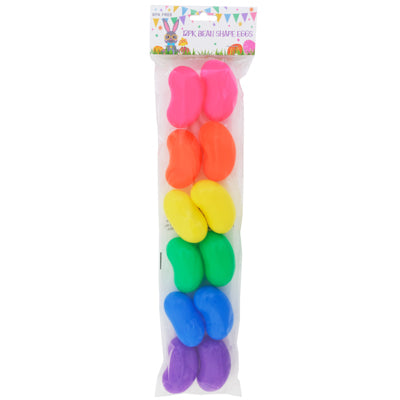 Easter Egg Jellybean 12 Pk 2.5in Brites 6 Colors Per Pack Pbh