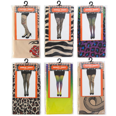 Tights Adult Size 6ast Specialty Assortment Pb/insert Card W/hanger