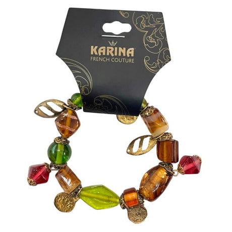 Karina Couture 2 in 1 Bracelet & Hair Elastic with Chunky Colorful Beads
