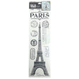 Main Street Wall Creations Peel and Stick Translucent Wall Stickers in Paris Design