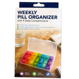 Weekly Pill Organizer with 4 Daily Compartments