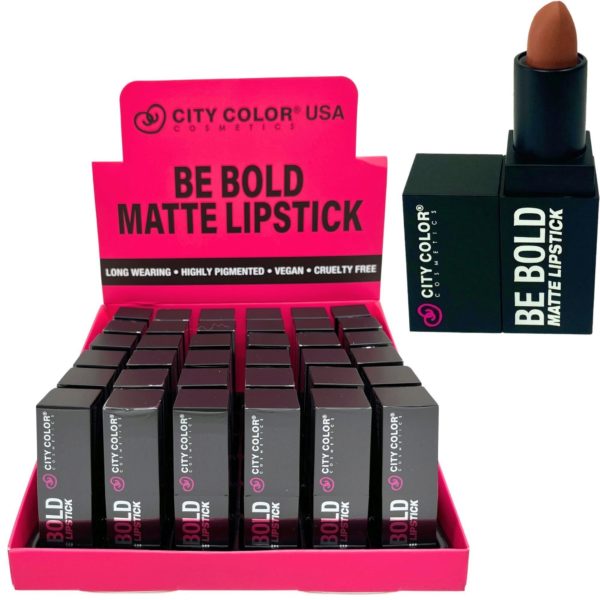 City Color Mood Be Bold Matte Lipstick In Countertop Display