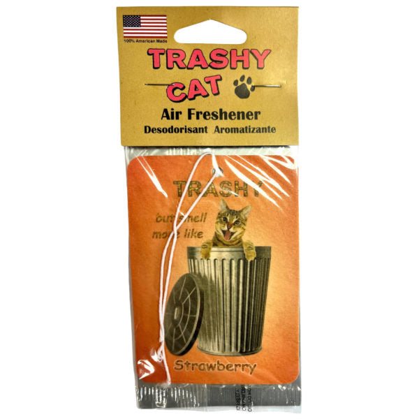 Trashy Cat Air Freshener in Strawberry Scent