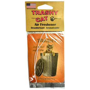 Trashy Cat Air Freshener in Strawberry Scent