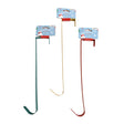 Wreath Hanger Metal 12in 3ast Red/gold/green Xmas Tieon Header