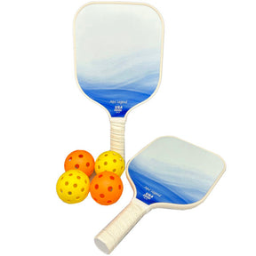 Blue Shades Pickleball Set with 4 Balls and Carry Bag