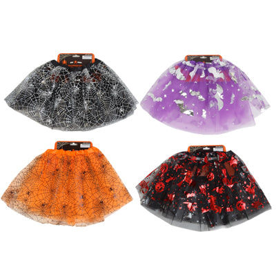 Tutu Halloween Girls Dressup 4ast Prints/header Card For Ages 5-10