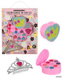 Expressions Heart-Shaped Cosmetic Set w/ Rhinestones & Tiara Crown