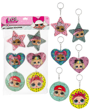 L.O.L. Surprise! Printed Squishy Keychains - 6-Pack