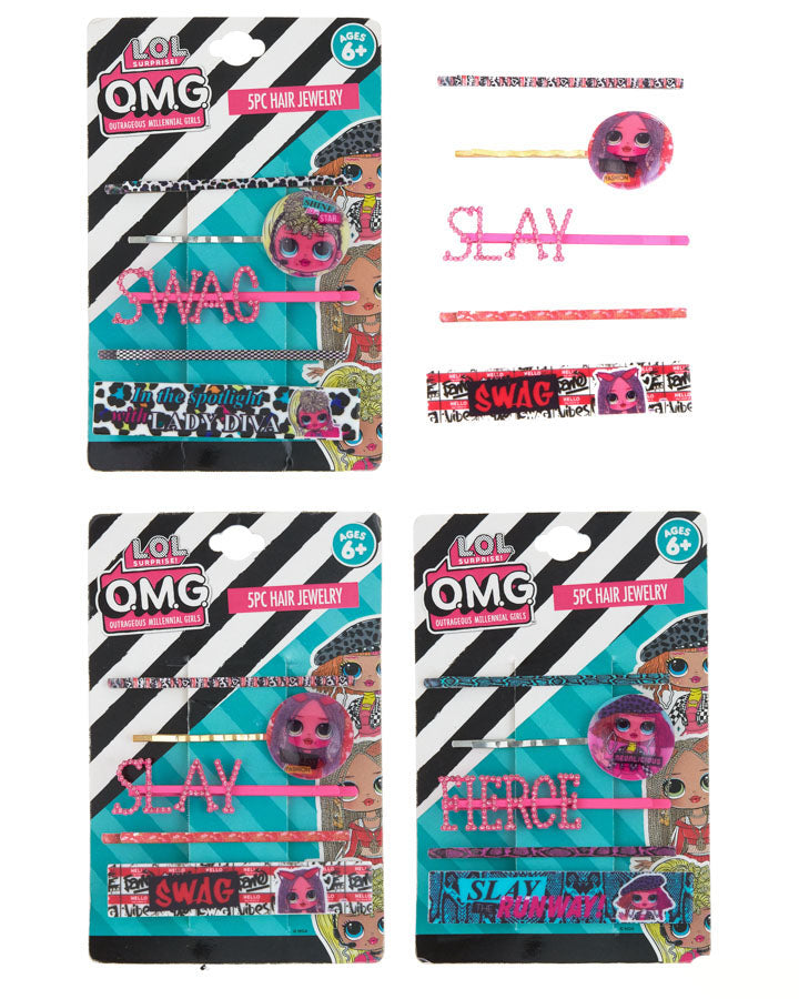 L.O.L. Surprise! O.M.G. 5PC. Hair Jewelry Sets