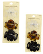 Octopus Claw Hair Clips - Assorted Colors & Clear - 3-Pack