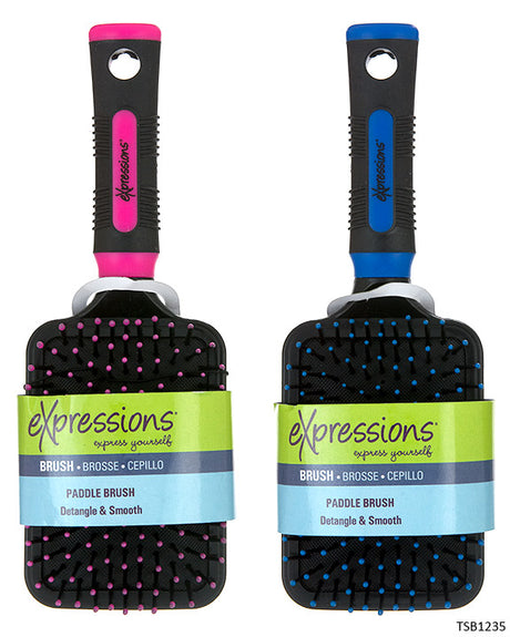 All Purpose Paddle Hair Brush w/ Ribbed Handle
