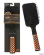Premium Detangling Paddle Hair Brush w/ Embroidered Metallic Copper Trim