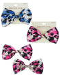 Large Printed Bow Hair Barrettes