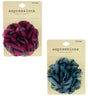 Chevron Printed Two Tone Flower Hair Clips - Assorted Colors