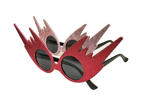 Glitter Embroidered Mardi Gras Party Sunglasses