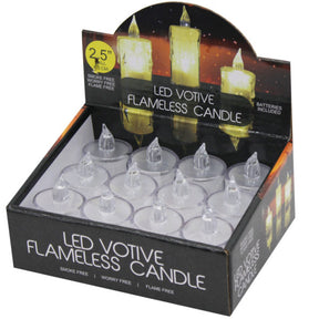 2.5" Decorative Warm White LED Candle Countertop Display