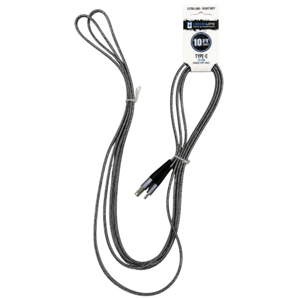 Hook Ups Tech Accessories 10' Heavy Duty USB Type C Cable