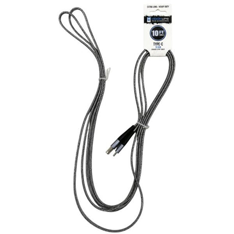 Hook Ups Tech Accessories 10' Heavy Duty USB Type C Cable