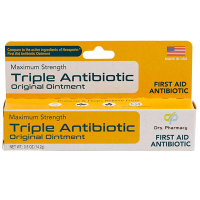 Drs Pharmacy Triple Antibiotic Plus Pain Ointment 0.5oz.