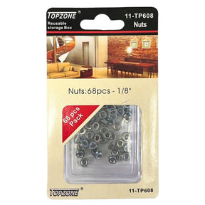 Topzone 68 Piece 1/8" Nuts