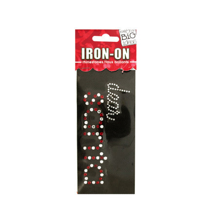 'Dear Santa' Rhinestone Iron-On Transfer