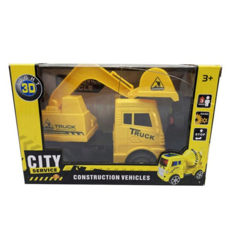 2-Direction RC Construction Light-Up Toy Truck in Assorted Styles
