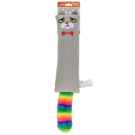 18.5" Cat Kicker Toy with Catnip and Crinkle Tail