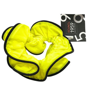 Scunci Neon Yellow Hair Scrunchie With Reflective Trim